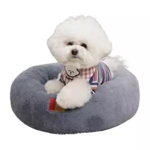 [반려] 강아지 극세사 원방석 중형 1P 고양이 보금자리 쿠션 강아지극세사쿠션