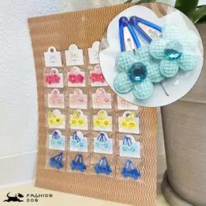 [반려] 데일리펫용품 판 플라워똑딱핀 2P 패션독 기타액세서리 패션용품 반려동물