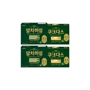 [기타] 크라운제과 말차하임 284g 2개 + 쿠크다스말차 289g 2개