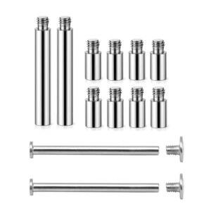 시카고 나사 2팩과 12개의 PCS 스크랩북 확장 게시물 - 리필 가능한 사진 앨범, 및 DIY 공예 페이지를 대체하는 앨범 바인딩