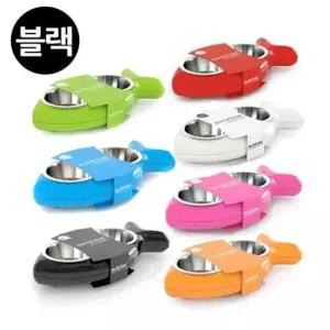 [반려] 물고기 식기 hing 패션쌍식기 블랙 강아지 급수기 급식기 쌍식기 애견용품