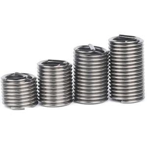 10pcs M6x0.75 M7x1.0 M8x1.0 M10x1.0 M10x1.25 스테인레스 스틸 미세 나사 와이어 삽입 슬리브 부싱 헬리코일
