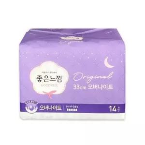 위생 좋은느낌 오리지널 에어핏 오버나이트 14매