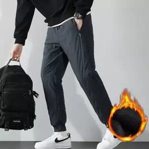 [하프클럽/]남성 겨울 방한 패딩팬츠 데일리 캐주얼 보온 바지 따뜻한 기모