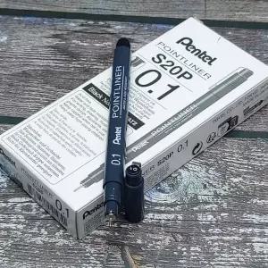 스케치/드로잉펜-펜텔 포인트라이너 0.1mm 12자루