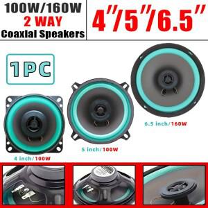 1PC 4/5/6 인치 자동차 스피커 100W/160W HiFi 동축 서브 우퍼 범용 오디오 음악 전체 범위 스테레오