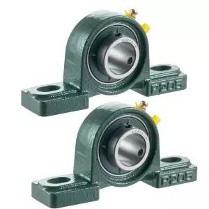 Eowpower 2 피스 25mm 인사이드 직경 볼 장착 베개 블록 삽입 베어링 UCP205