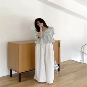 [핀디] pindi 롱 와이드 팬츠 밴딩 셔링 슬랙스 하이웨스트 데일리 빅사이즈 바지
