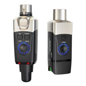 XVIVE U3 플러그온 마이크 무선 시스템 및 XLR DSLR PA 오디오 믹서, 카메라용 다이나믹