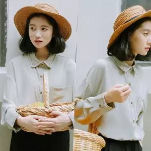 [하프클럽/셀럽하우스]빈티지 라인 셔츠