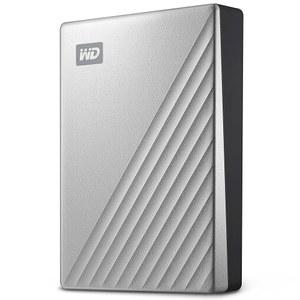 WD 2TB 마이패스포트 울트라 실버 휴대용 외장 하드 드라이브 HDD, USB-C 및 USB 3.1 호환 - WDBC3C0020BSL-WESN