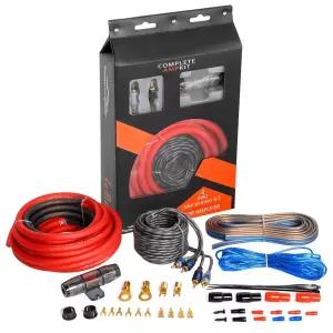 TOPSTRONGGEAR 4ga 앰프 키트 - 차량 서브우퍼 스피커 오디오 시스템용 4게이지 AWG 배선 20피트 전원 접지