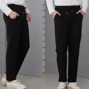 [하프클럽/]남성 융털안감 밴딩 바지 트레이닝 팬츠 츄리닝 일자 기모 겨울