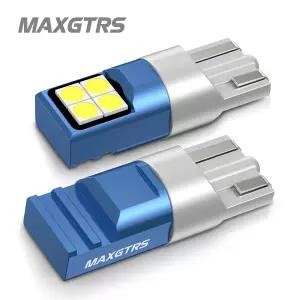 2x T10 LED 램프 W5W 168 194 LED 전구 번호판 빛 6000K 슈퍼 밝은 따뜻한 흰색 아이스 블루 3030 자동차