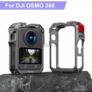 알루미늄 합금 확장형 dji 호환 오즈모 360 퀵 릴리즈 보호 프레임 콜드슈 마운트 케이스 포함 카메라 액세