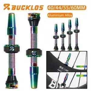 BUCKLOS MTB 튜블리스 프레스타 밸브 40/44/55/60mm 자전거 알루미늄 합금 액세서리