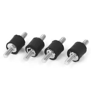 uxcell a16032800ux1005 M3 x 8mm 고무 충격 흡수 진동 차단기 장착 스탠드오프(4팩)
