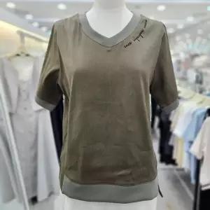 [숲]브이넥 레터링 블라우스 마티셔츠 SCXSS26A_IC_IC