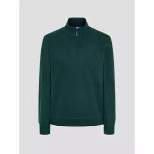 BEANPOLE 빈폴 25FW 클래식 소프트 코튼 하프집업 티셔츠 - 그린(BC5941C21M) 225253
