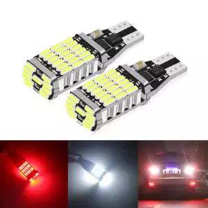 2/6pcs T15 역방향 조명 W16W Led 슈퍼 밝은 10W Canbus 백업 조명 자동차 주차장 빛 흰색 빨간색 12V
