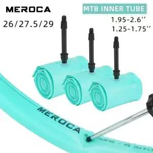 메로카 TPU 자전거 이너 튜브 26 27.5 29인치 MTB 산악 타이어 펑크 방지 프레스타 밸브 26인치