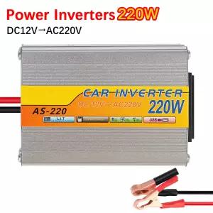 변환 USB 배터리 클립 USB 전압 변압기 DC 12V AC 220V 자동차 탑재 태양 광 인버터 220W 전원 인버터 휴대