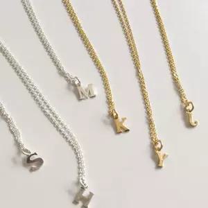 silver925 necklace initial AZ