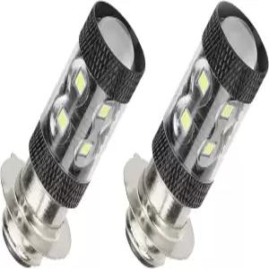 TIRGE 80W 슈퍼 화이트 브라이트 LED 헤드라이트 전구 업그레이드 Foy ATVS YFM350 400 450 660 700