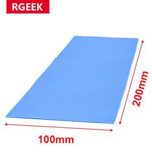 고성능 열 페이스트 패드  CPU 방열판 냉각 전도성 실리콘 6.0 W/mK  100x200mm
