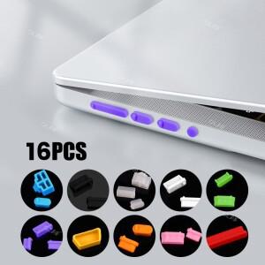 범용 노트북 Usb 실리콘 안티 먼지 Plug16피스 방진 스토퍼 플러그 컴퓨터 인터페이스 방수 커버