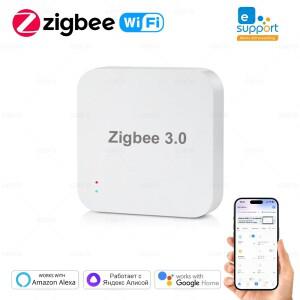 Zigbee 3.0 게이트웨이호환 허브 스마트 홈 무선 브리지 eWeLink App 원격 제어 자동화 장치는 Alexa Googl