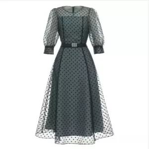 [미니멈]도트 시스루 원피스 (MYCAWO7010DV)_IC