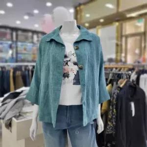 [벨라디터치]린넨 숏자켓 V1D2JK40_GN