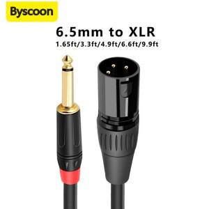 XLR ~ 6.5mm 오디오 케이블 마이크 밸런스드 아날로그 코드 남성 잭 컴퓨터 휴대폰 스피커 앰프