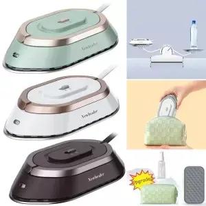전기다리미 휴대용 300W 건식 다림질 세라믹 베이스 플레이트 붙지 않는 여행용 다리미 보관 용이