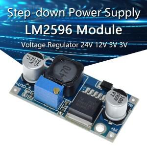 LM2596 DC-DC 스텝다운 전원 공급 장치 모듈 3A 조정 가능 전압 24V 12V 5V 3V