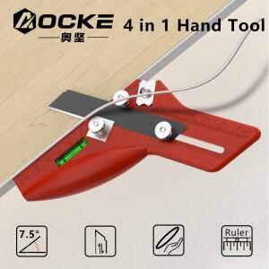 AOCKE 목공 엣지 밴드 트리머 수동 트리밍 나이프 코너 플레너 모따기 필렛 스크래퍼 긁개 둥근 아크 도구