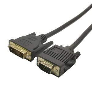 DVI-VGA 어댑터  DVI 수-VGA 수 DVI-I  24 + 변환기  컴퓨터 디스플레이 스크린 프로젝터 TV용