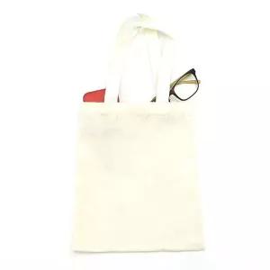 베이지 세로S 에코백 학생 숄더백 면 가방 데일리 소품 무지 파우치