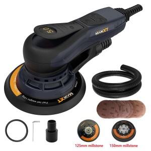 MAXXT 220V 5.0mm 목공 코너 샌딩 머신 트랙 전동 전동 다기능 자동차 광택기 진공 헤드 퍼티