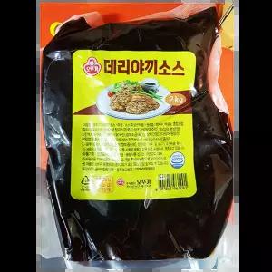 데리야끼소스 (오뚜기 2K)X6 잡내제거 치킨용 벌크포장