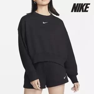 [나이키] 여성용 티셔츠 DQ5762-010 우먼스 스포츠웨어 피닉스 오버사이즈 크루넥 플리스 스웨셔츠