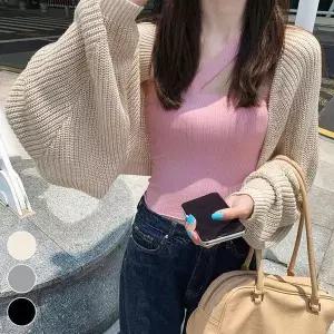 [하프클럽/셀럽하우스]니트 가디건 편한 루즈핏 볼레로