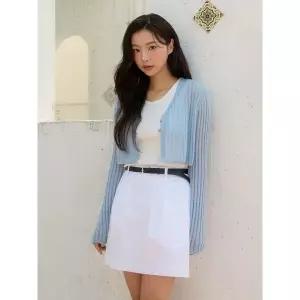 올리브데올리브 턱장식 A라인 미니스커트 OW5MS448 1120991
