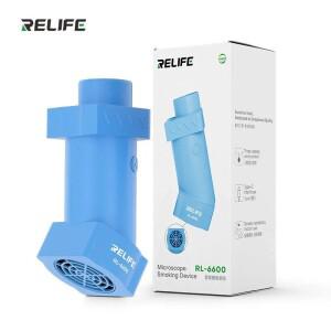 RELIFE RL-6600 현미경 연기 추출기 8500R/Min 강력한 기류 오일 배기 팬 -C 포트 납땜 인두 흡수기