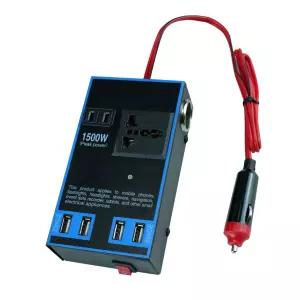 자동차 전원 인버터 12V 24V 110V 220V 1500W 다기능 트럭 홈 콘센트 전력 변환기