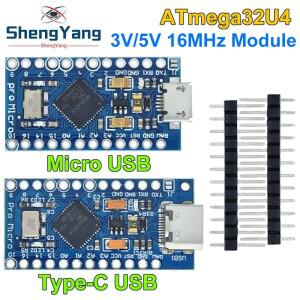 TZT MICRO/MINI/TYPE-C USB ATMEGA32U4 모듈 Arduino호환 컨트롤러 Pro-Micro 교체 Pro Mini 용 5V 16MHz