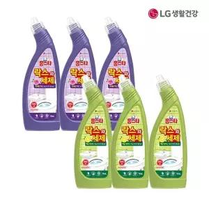 [NS홈쇼핑]LG홈스타 락스와세제 후로랄파인 750mlX3+허벌시트러스 750mlX3[36006366]