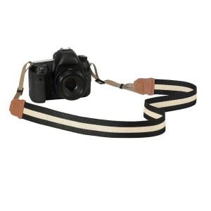 MOKO 카메라 스트랩, 면 우븐 비디오 /캐논 /DSLR 카메라용 니콘 넥 베이지 /SLR 범용 숄더 조절 및 /미놀타 /소니 가능한 쌍안경 /파나소닉 디지털 & 블랙 캠코더,