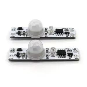 터치 스위치 용량 성 모듈 PIR 모션 센서 5V-24V 3A LED 디밍 제어 램프 단거리 스캔 스윕 핸드